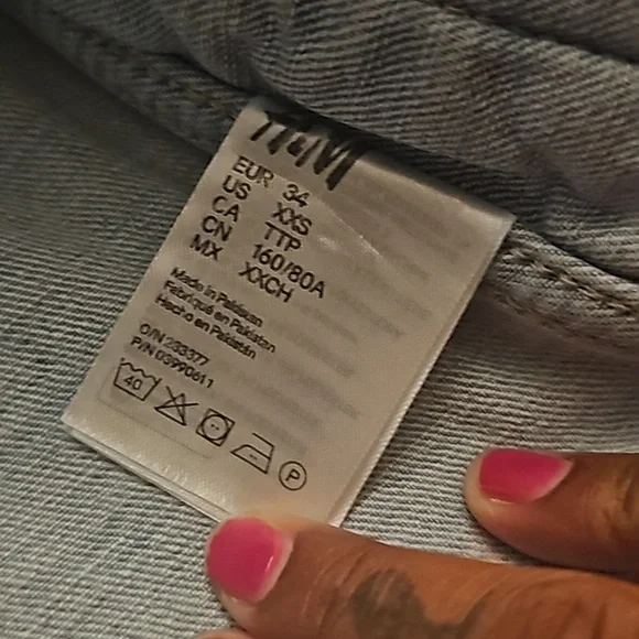 Light blue denim jacket size xxs - Picture 4 of 5